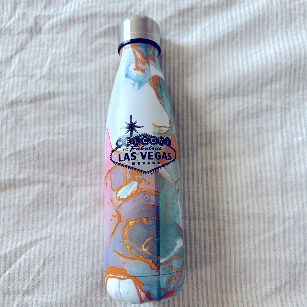 Las Vegas Insulated Water Bottle with Colorful Design
